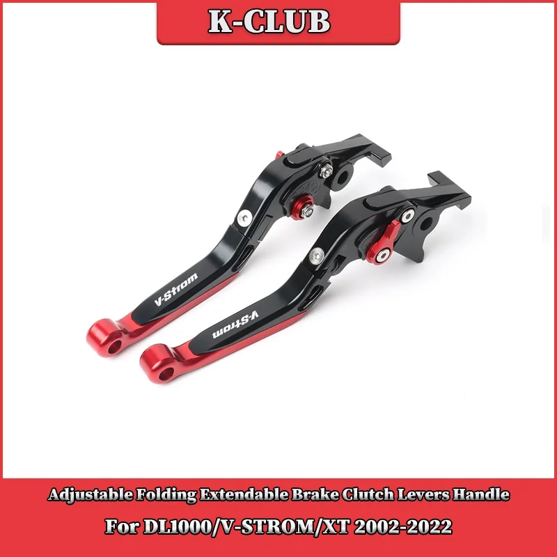 

Motorcycle Adjustable CNC Brake Clutch Levers Handle Handlebar Grips Ends For SUZUKI DL1000/V-STROM/XT 2002-2022