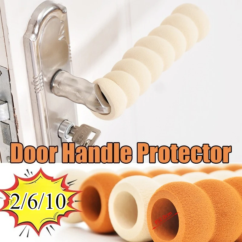 2/6/10PCs Weiche Griff Abdeckung für Winter EVA Gummi Türgriff Abdeckung Kann Maßgeschneiderte Anti statische Wand Schutz Möbel Dekor
