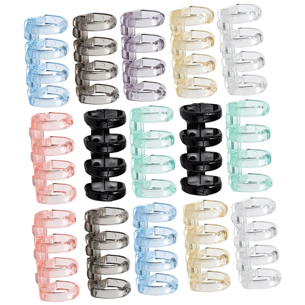 16個入りリングルーズホールストリップDIYフォトアルバムバインダーリング4穴アソートカラースクールサプライホームオフィスインデックスタブ