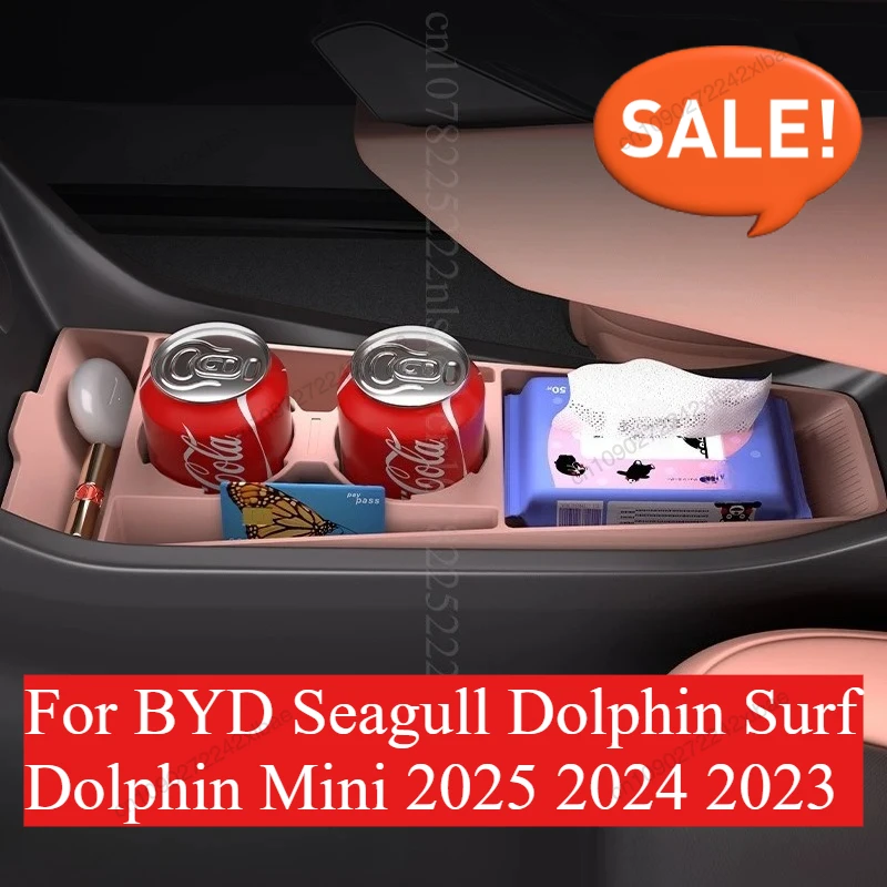 

Center Console Storage Box CushionBottom LayerDecorationCar Interior For BYD Seagull Dolphin Surf Dolphin Mini 2025 2024 2023