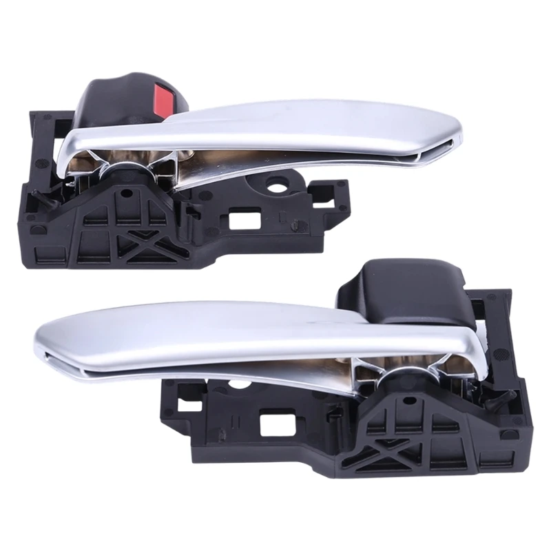 37JE 6920602380C0 ABS Interior Door Handle for 2020-2024 Hiace, Replacement Assembly with Integrated Clip-Style Mounting Frame