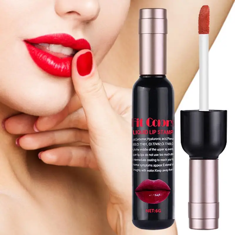 

Wine Bottle Lip Stain Tint Mini Wine Lip Lipstick 6 Colors Wine Lipgloss Matte Long Lasting Waterproof Lip Gloss Set Lip Stain