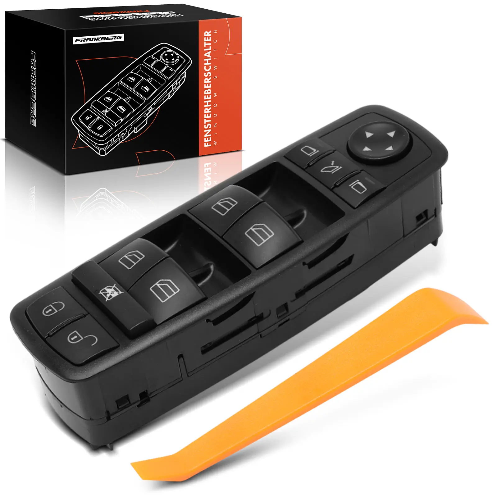 Frankberg 1x Driverschakelaar Raammechanisme voor Mercedes-Benz W169 W245 W164 A1698206710