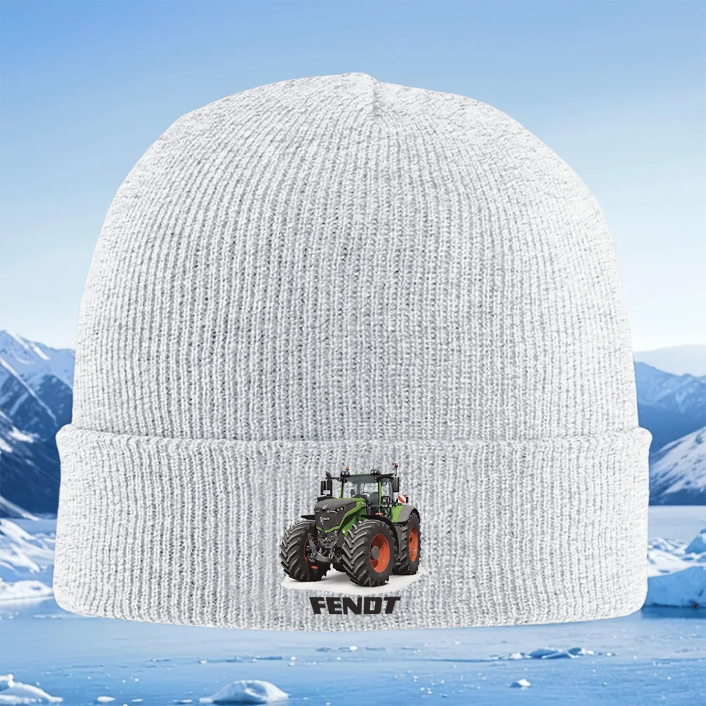 Green machine,big tires,logo Men Women Unisex Knitted Hat Beanie Pullover Cap Winter Thermal Warm Christmas Outdoor Cycling Hiki