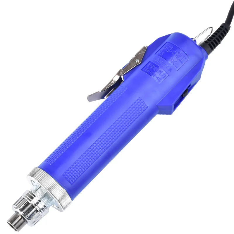 Adjustable Torque Electric Screwdriver Set Straight Handle AC Powered Batch Screwdriver with Forward Reverse Switch and 4mm