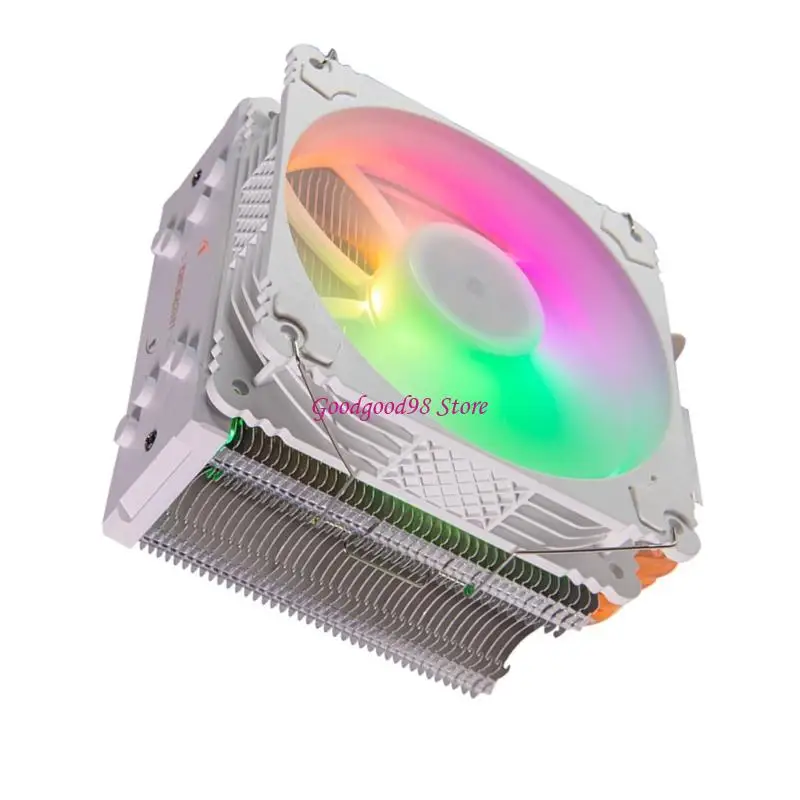 Enfriamiento CPU LED multi color con tubos calor cobre para múltiples procesadores W8EC
