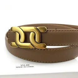 Trendy and Hot Selling Women's Belts Wholesale Smooth Buckle Belt Network Red Wind Ins Korean Edition Full Collection Fashion