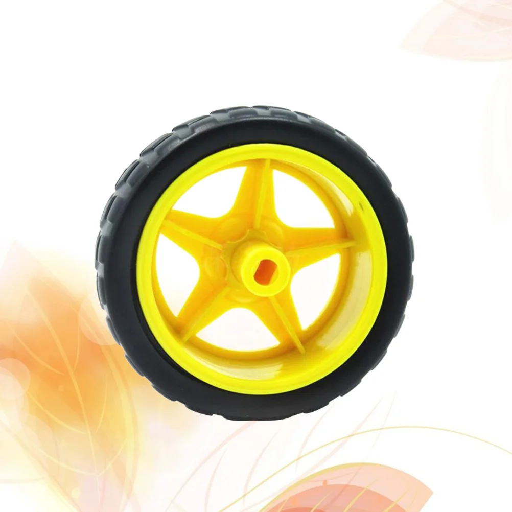 

8 Pcs Search Trail Cruise Accessories Smart Robot Car Wheel Chassis Intelligent Toy Tire Rubber Children