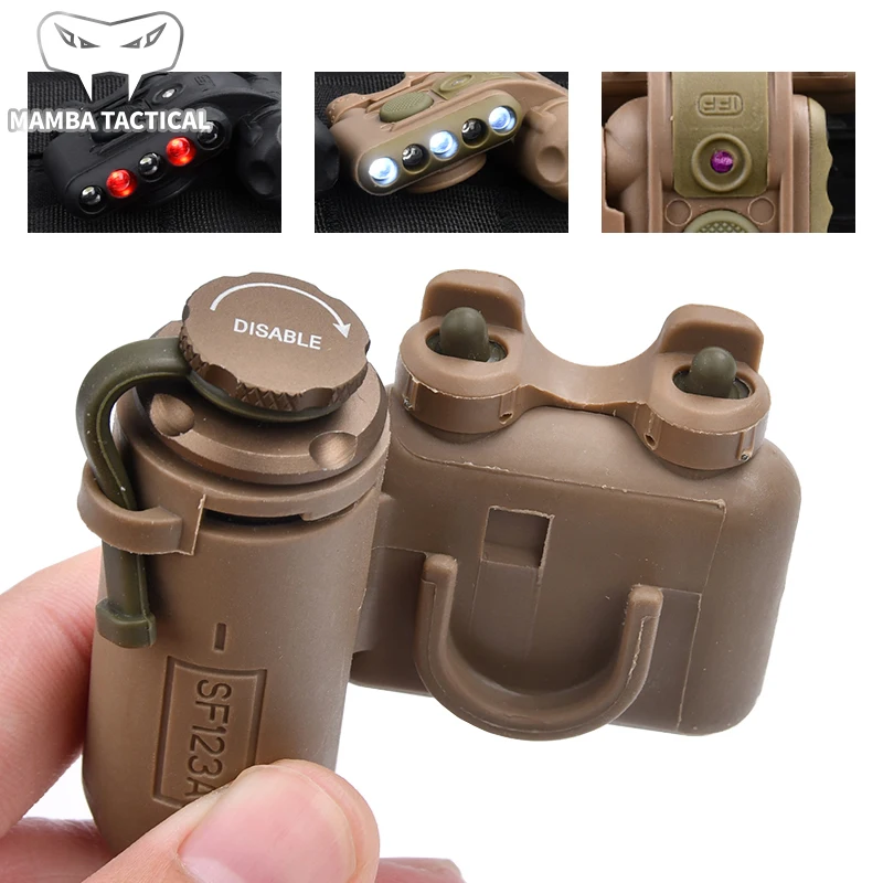 

Тактический фонарь WADSN GEN2 с белым светодиодом и красным светом, адаптер для крепления на шлем, сигнальный фонарь для безопасности и спасения, боковые фары