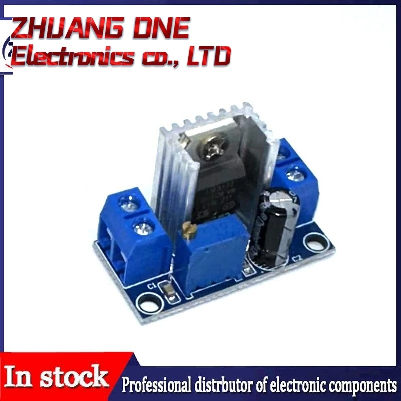 DC-DC Conversor Buck Step Down Módulo Placa De Circuito, Regulador Linear, Tensão Ajustável, Fonte De Alimentação, LM317