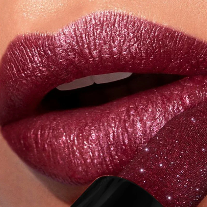 7 Colors Pearlescent Texture Lipstick Waterproof Long Lasting Matte Shimmer Lipgloss Light Luxury Makeup Cosmetic Lips Makeup