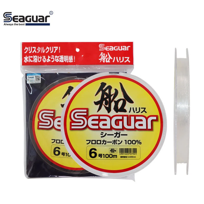 

Seaguar Boat Fishing Carbon Line 100M Strong Tensile Soft Raft Fishing Rockfish Leader Fishing Tackle Products