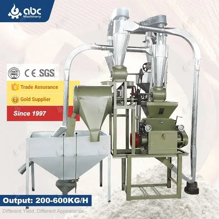 

China top Quality Automatic Wheat Atta Chakki Sorghum Maize Flour Mill Machine for Milling Grinding Rice,Sorghum,Cassava