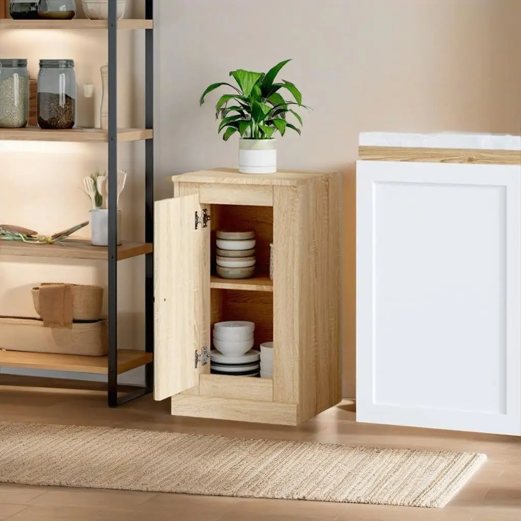 Sonoma Oak Sideboard 37.5x35.5x67.5 cm - Stylish Engineered Wood Storage Cabinet