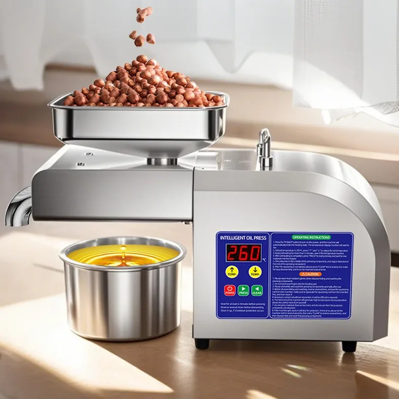 Automatic Small Stainless Steel  Olive Cocoa Oil Extraction Machine Cold Press Coconut Oil Press Machine for Small Business