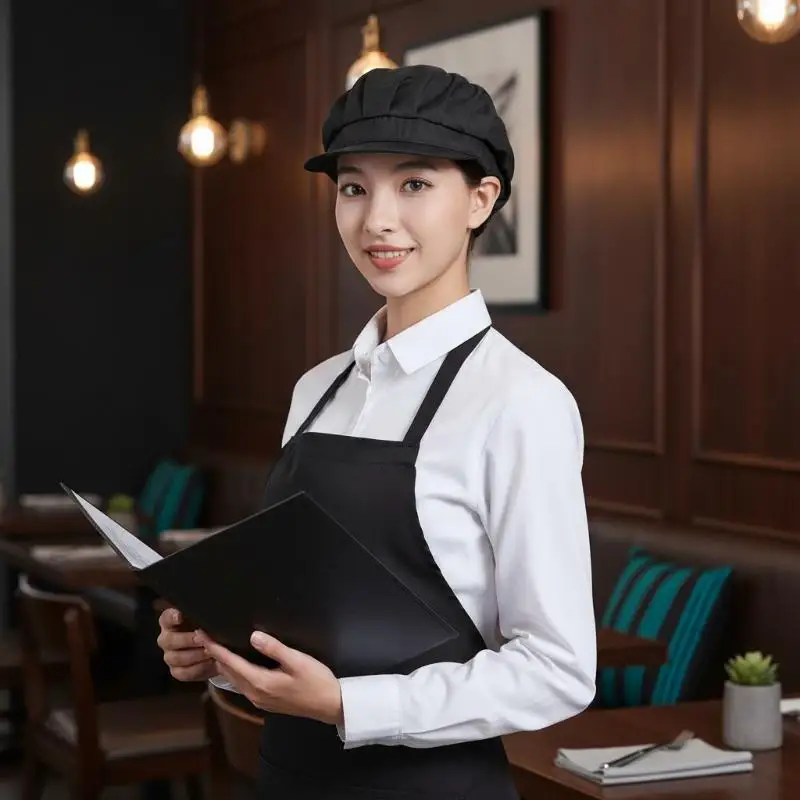 Breathable Work Hair Net Cap Mesh Back Adjustable Elastic Band For Kitchen Food Processing Multiple Colors Available