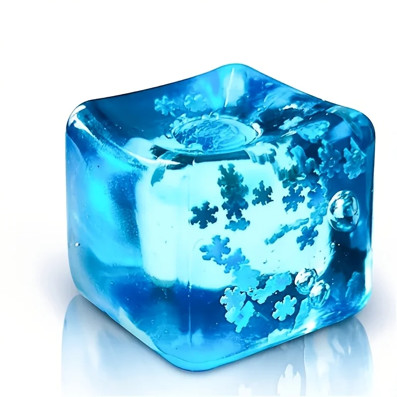 Novelty snow cube squeeze toy, fun stress relief, slow-rebound squishy toy, suitable for all festivals, an excellent stress-relieving item