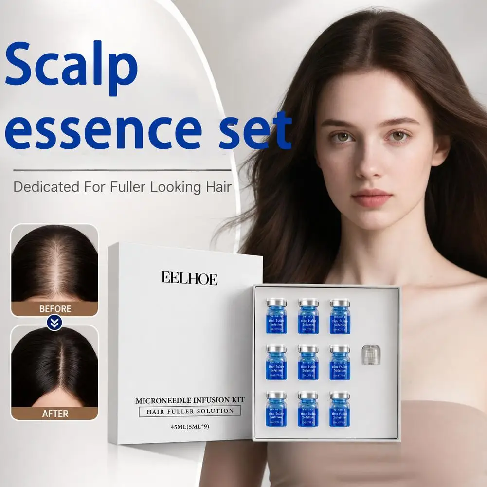 Microneedle Hair Regrowth Kit Solution Scalp Nourishing Serum Deep Nourishing Hydrating Calming Scalp Serum Improve Scalp Health
