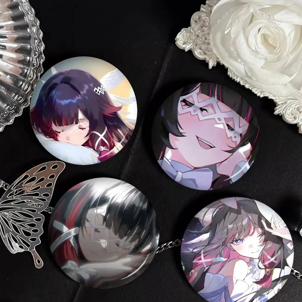 Popular C-Columbia G-Genshin I-Impact Customizable Soft Button Pin For Women Creative Jewelry Funny Badge Cartoon Lover Hat