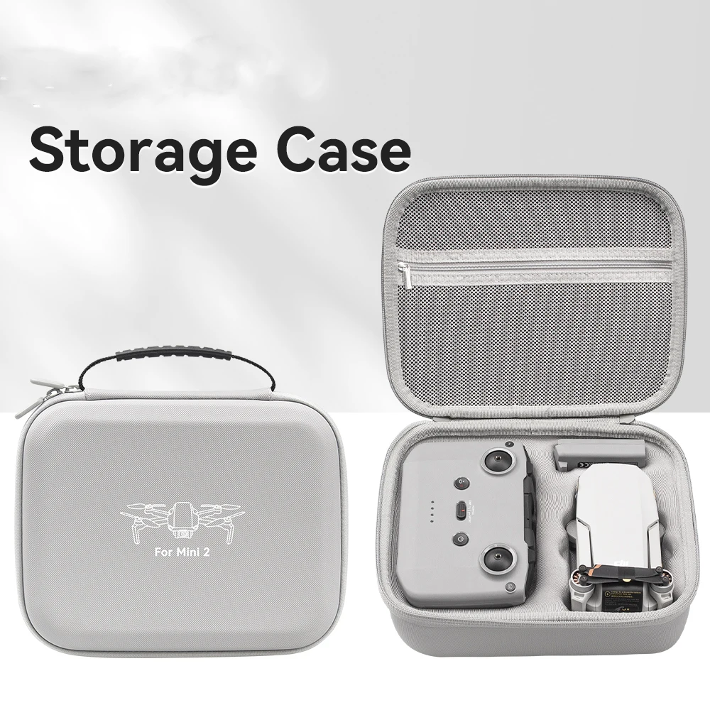 

Storage Bag for DJI Mini2/Mini 2 SE Portable Carrying Case Mini2/2 SE Drone Accessories PU Leather Splash-proof Shoulder Bag