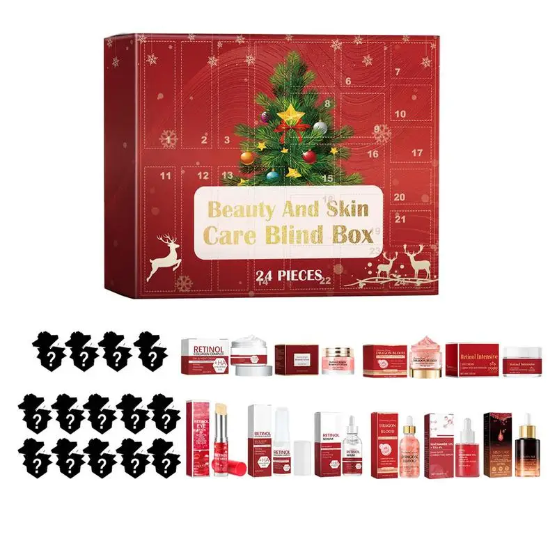 24 Tage Countdown Advents kalender Kosmetik Advents kalender 24-Gitter Beauty Surprise box Kosmetik-Kit für Mädchen Frauen