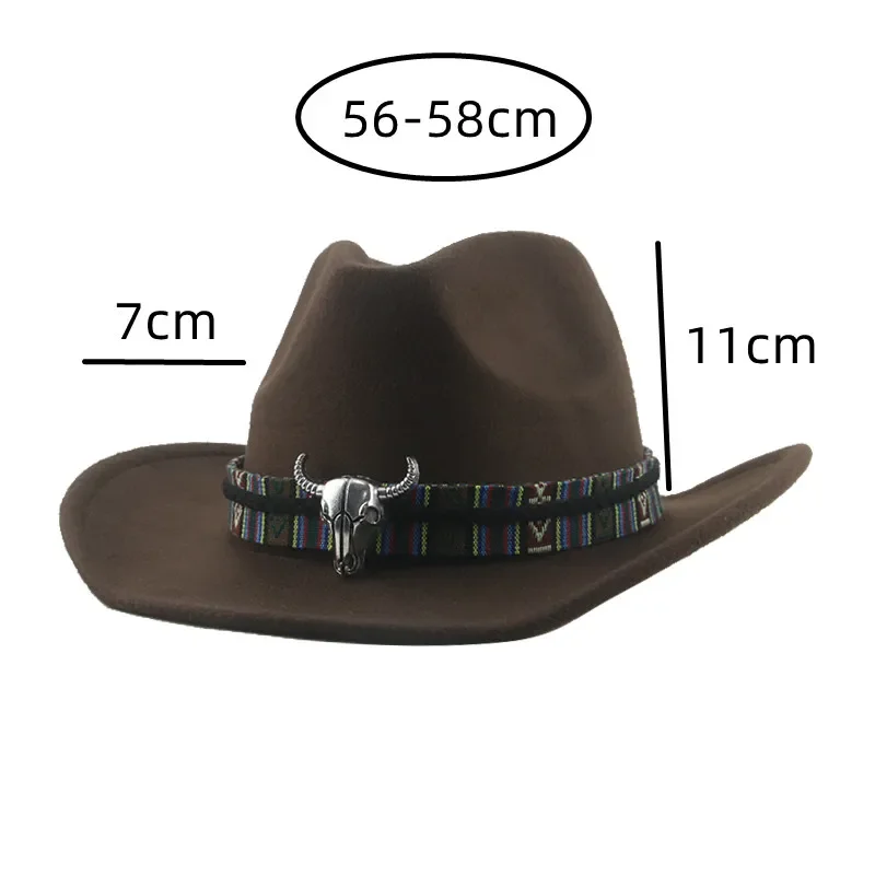 

Hats for Women Cowboy Hat Hats for Men Western Cowgril Big Size 60cm Jazz Caps Cow Band Belt Khaki Street Hat Sombreros De Mujer