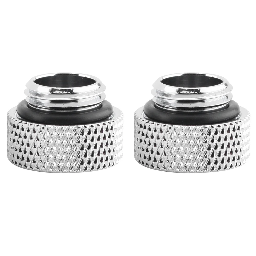 

2pcs Water Cooling Extend Fittings Water Cooling G1/4 Male to Female Extender Fitting Adapter Screw Seat Screw Seat