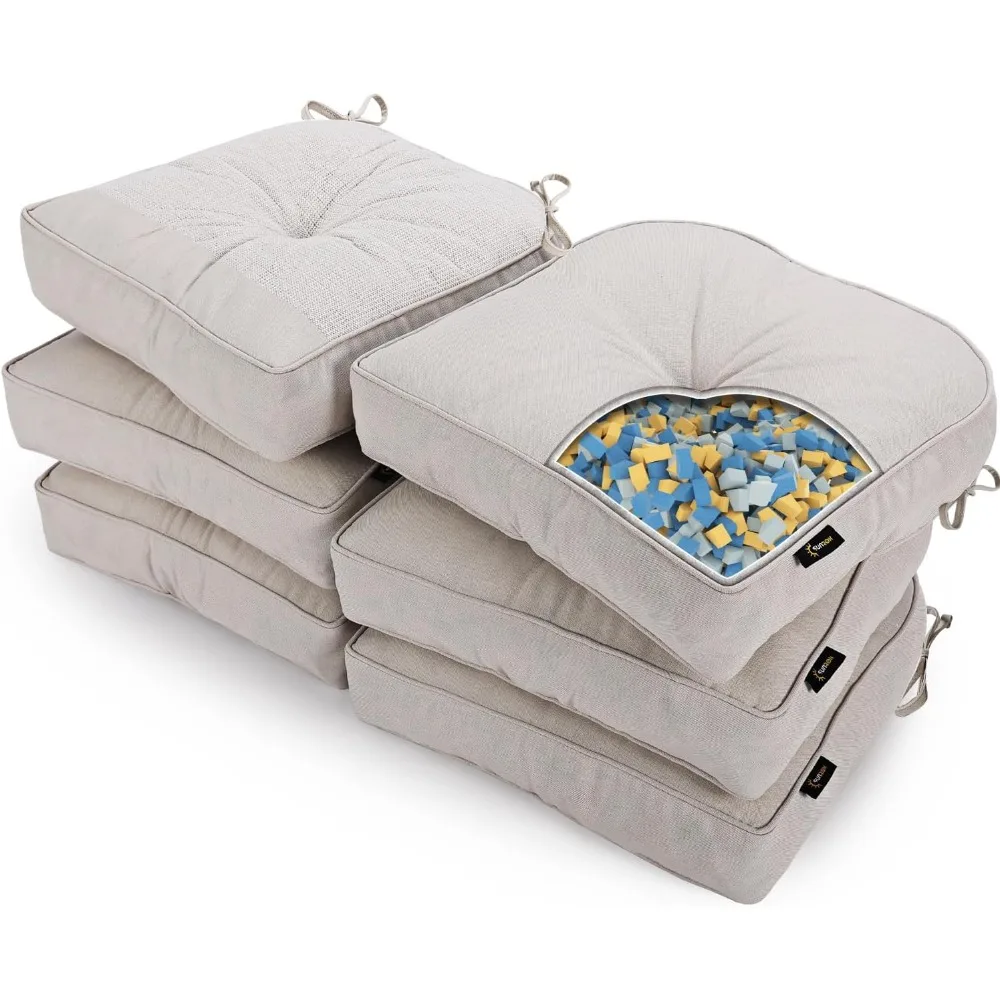 

LokGrip Нескользящие гелевые подушки для стульев из пены с эффектом памяти для обеденных стульев, облегчение боли в хвостовой кости, устойчивые к пятнам утолщенные ду