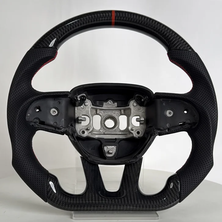 

Car Steering Wheel for Dodge Charger Challenger Hellcat Chargersrt Challengersrt Carbon Fiber Steering Wheels