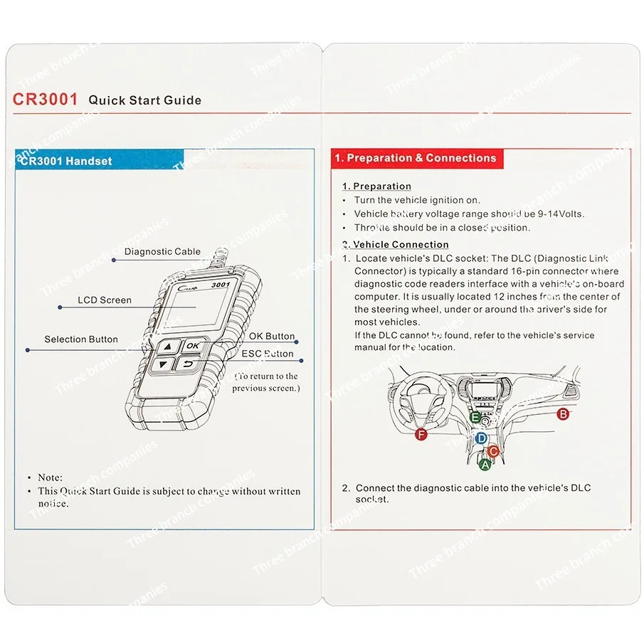 X431 Creader/Cr3001 OBD II Full Function Code Reader Overseas English Version