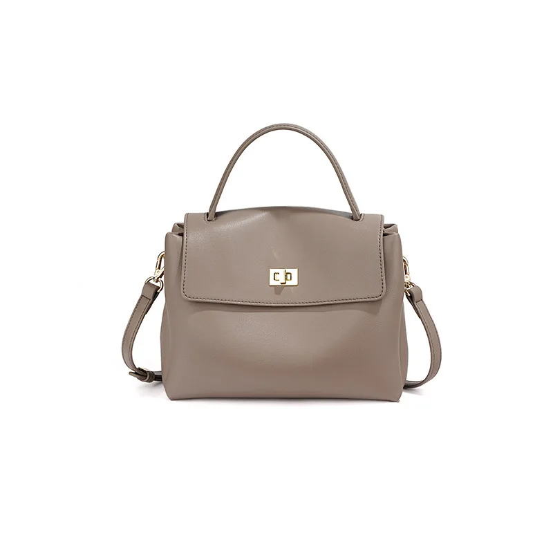 Real Genuine Leather Women\'s Handbag Elegant Design Premium Shoulder Bag Large Capacity Adjustable Strap