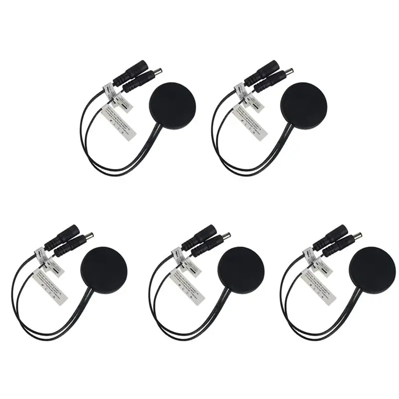 5X Wood Panel LED Touch Sensor Dimmer Switch Switch Touch Switch For LED Strip Black