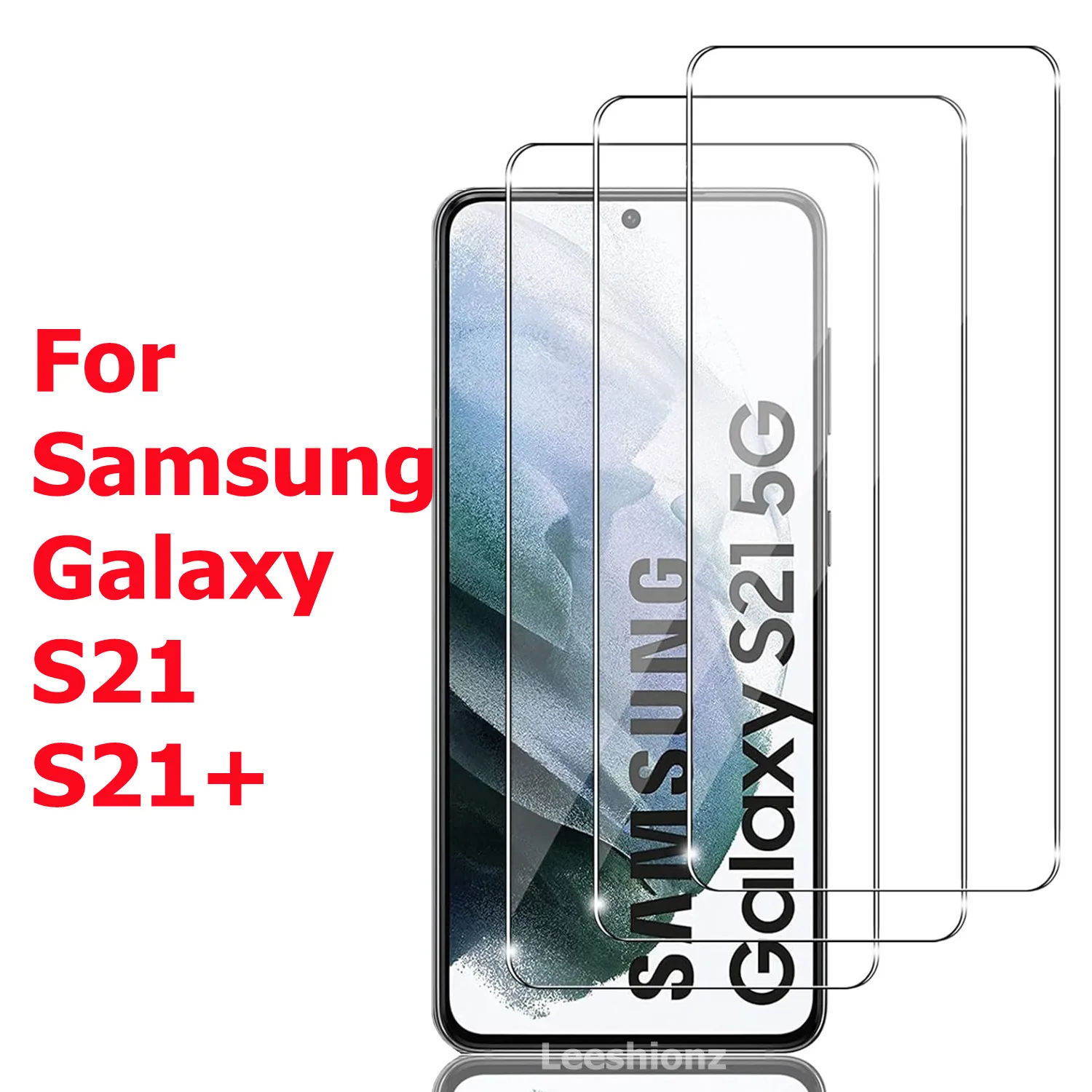 Screen Protector for Samsung Galaxy S21 S21plus Tempered Glass 9H Transparent Clear Anti Scratch