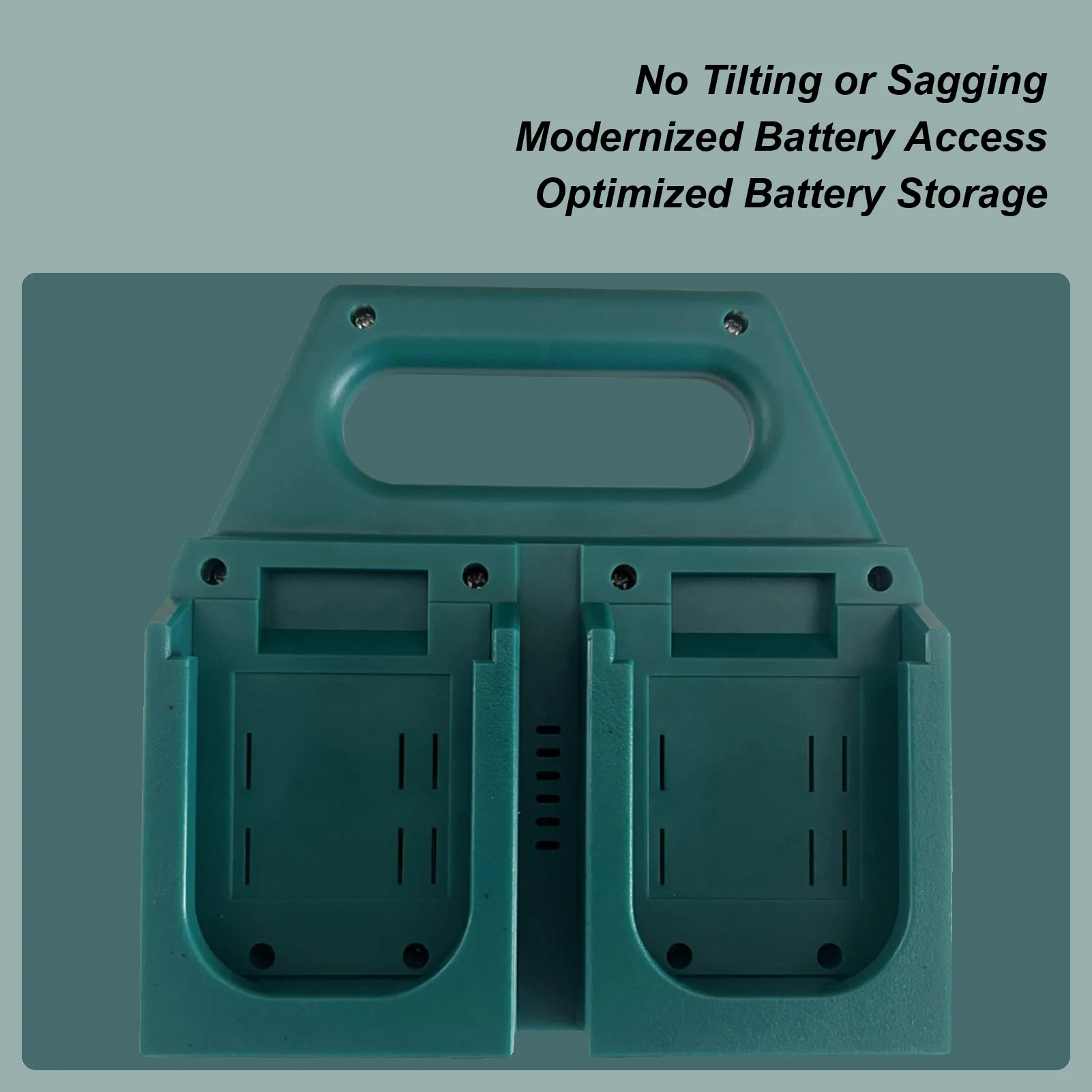 

Battery Organizer Rack 4-Slot Travel-Size Battery Holder For Tools Space-Saving Design Small Tool Storage Container For Workshop