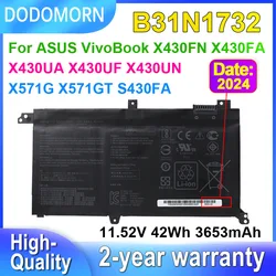 B31N1732 For ASUS VivoBook X430FN X430FA X430UA X430UF X430UN X571G X571GT X571LH S14 S430FA S430FN Laptop Battery 11.52V 42Wh