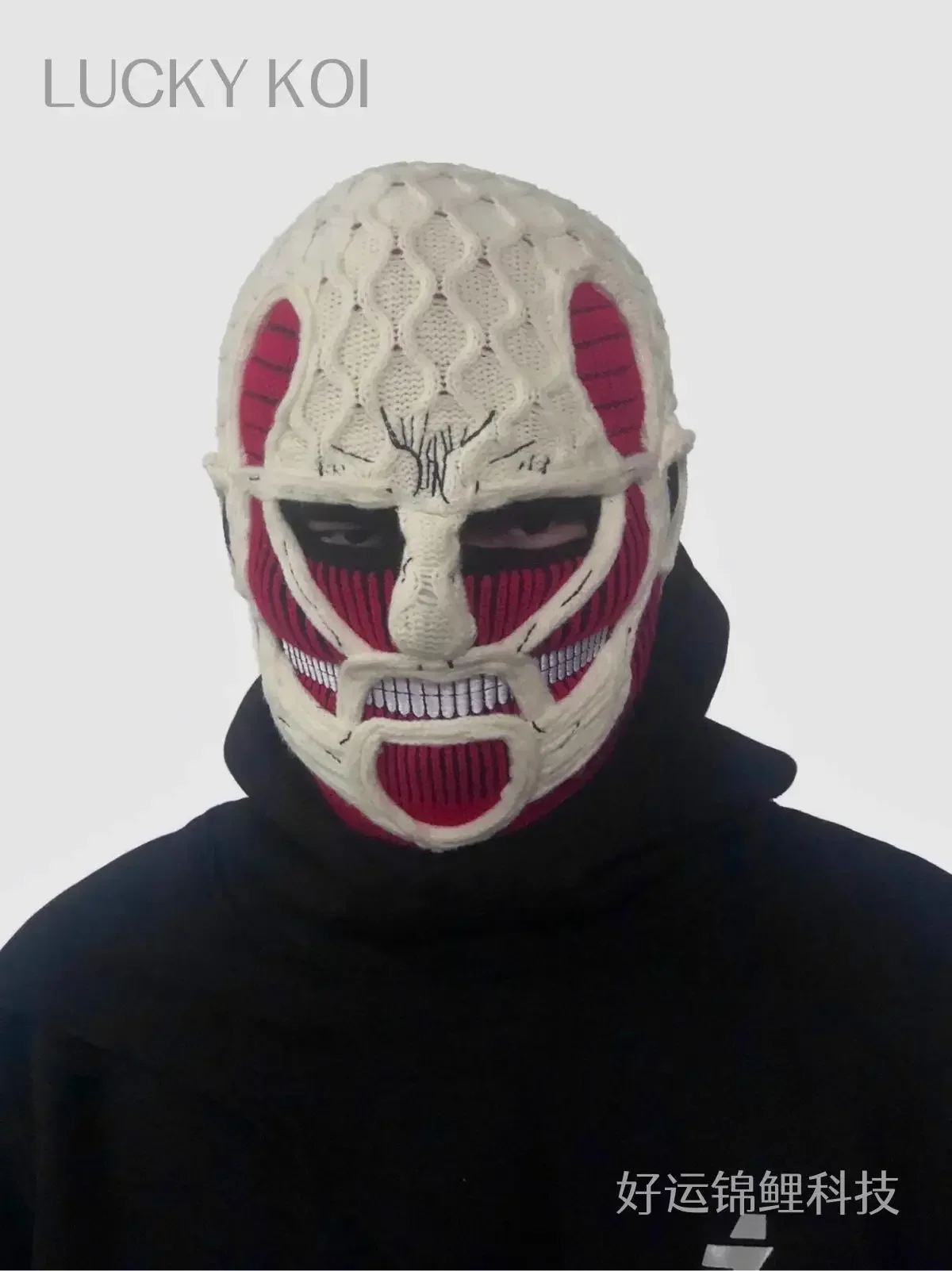 Attack On Titan Mask popular Ski mask  Riding face  mens caps handmade fall winter warm beanies  face mask  hats for men