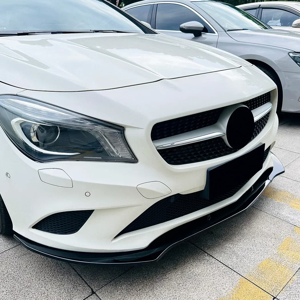 For Mercedes Benz CLA Class C117 CLA 200 220 180 2013-2015 Front Bumper Lip Splitter Spoiler Diffuser BodyKit Accessories Tuning