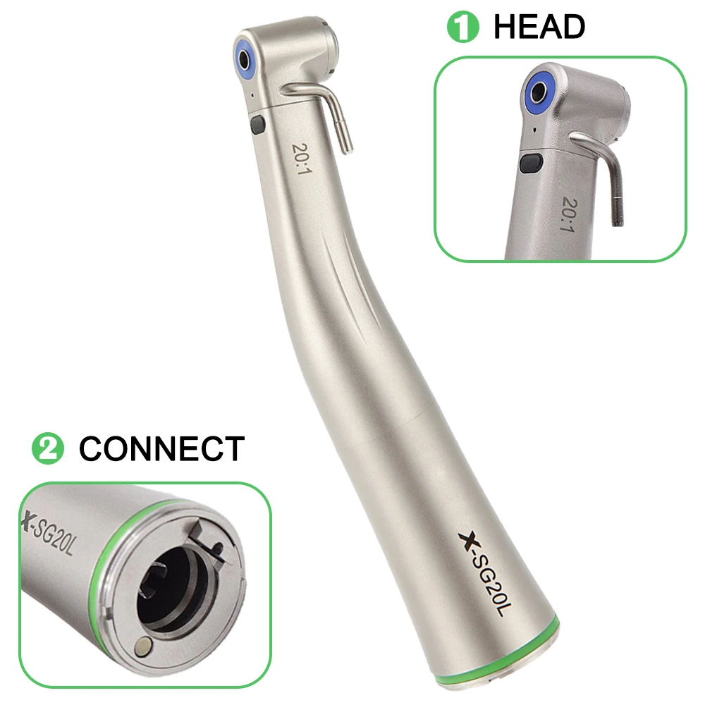 20:1 저속 핸드피스 광섬유 치과 수술 임플란트 핸드피스 XSG20L 치아 연마 도구