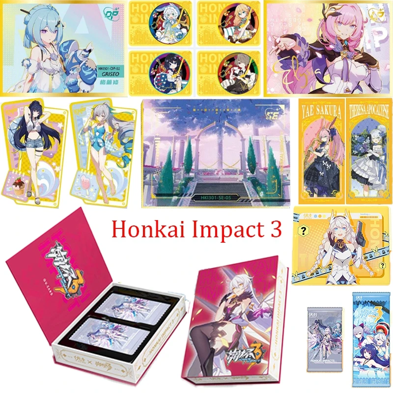 

Honkai Impact 3 Game Collection Cards Raiden Mei Hobby Collectibles Card Bronya Zaychik Fu Hua Elysia Anime Collection Gifts