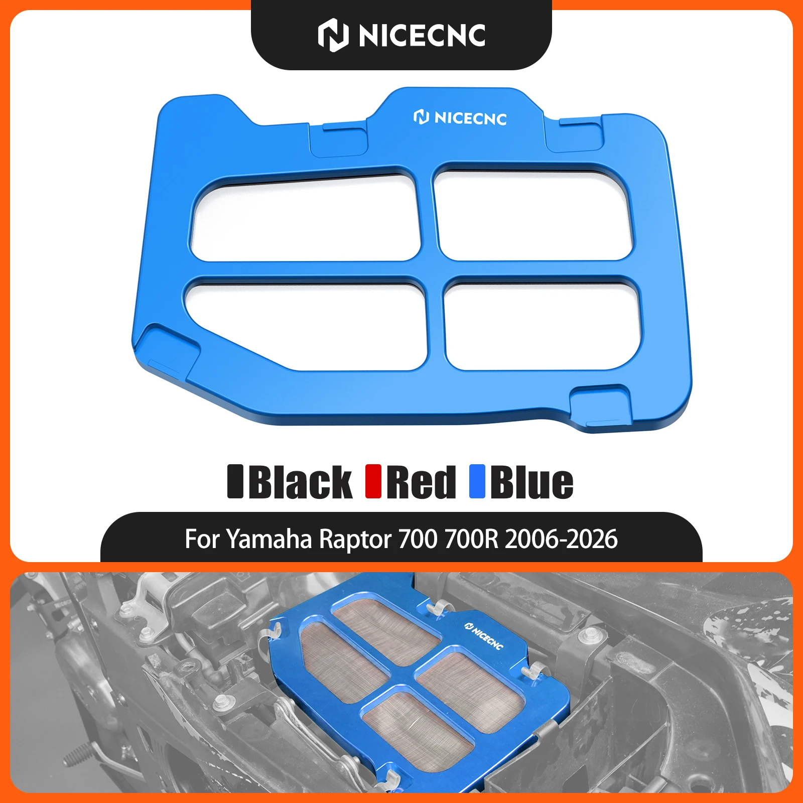 NICECNC Airbox Lid Guard Cover Protector for Yamaha Raptor 700 YFM700 2006-2021 RAPTOR 700R YFM700R 2011-2021 ATV Accessories