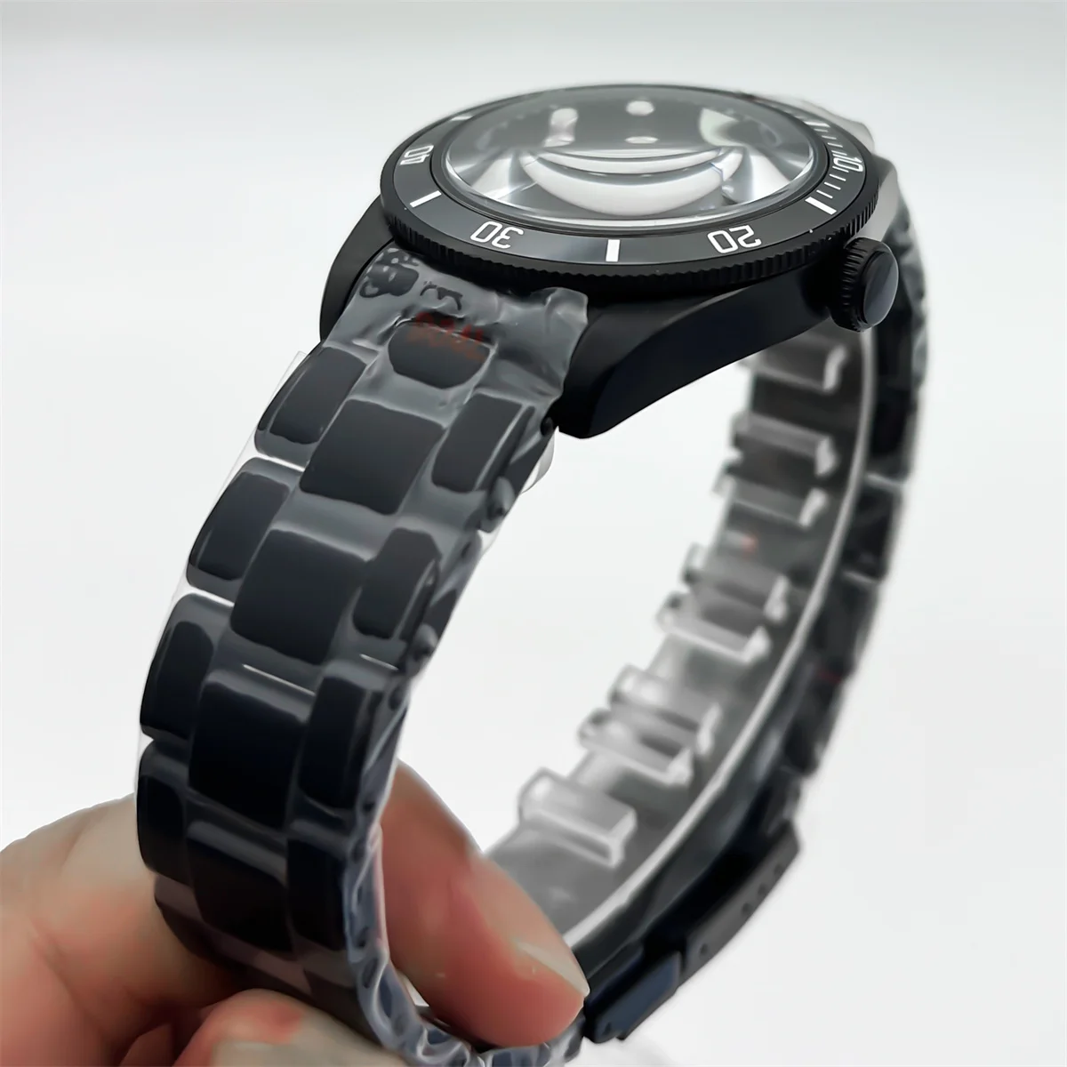39 мм черные мужские автоматические часы для дайвинга NH35 механизм черный, белый, синий, зеленый, светящийся циферблат, сапфировое стекло, браслет из нержавеющей стали