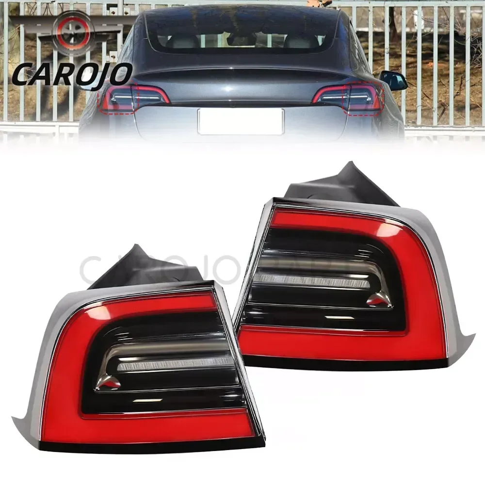 Rear Left/Right Outer Tail Light Assembly Led Lamp for 2021-2023 Tesla Model 3 Model Y Replaces # 1502086-00-D 150208600D