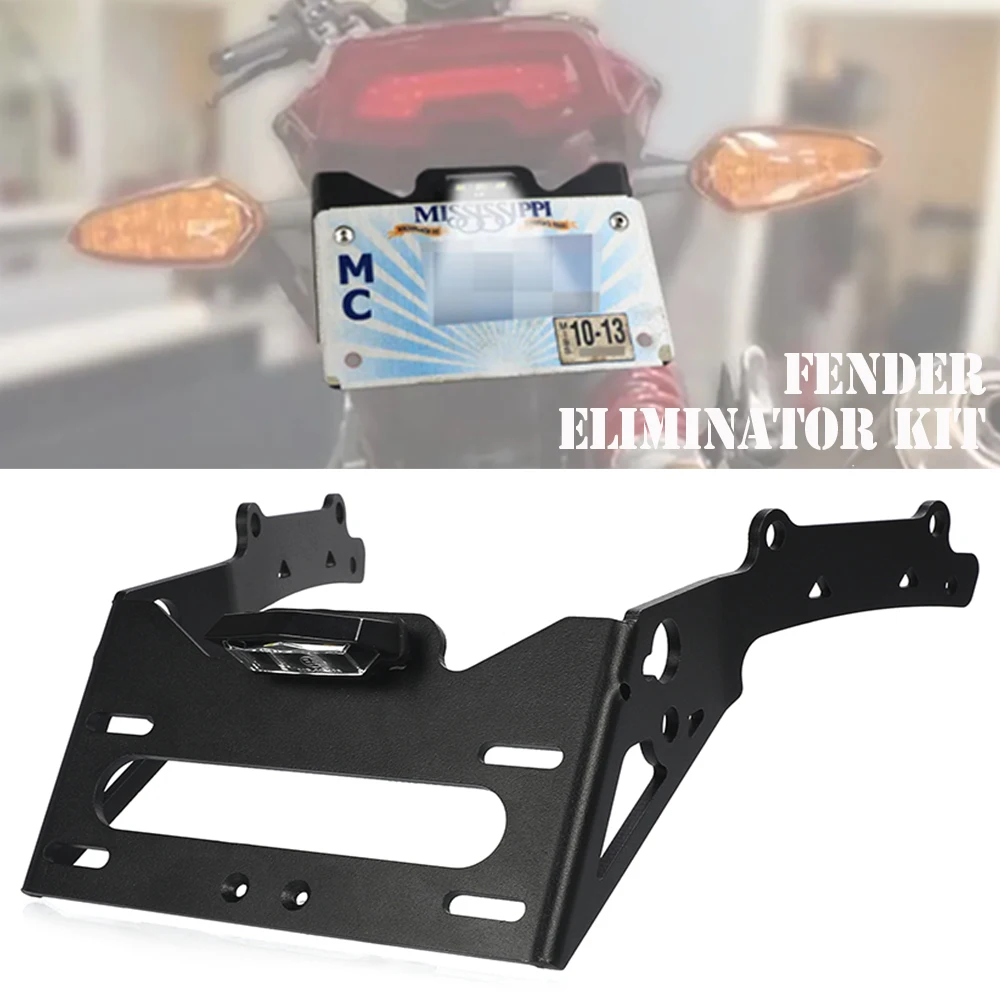 

Motorcycle For Indian FTR1200 FTR 1200 2019 2020 2021 2022 2023 License Plate Holder Bracket Rear Tail Tidy Fender Eliminator