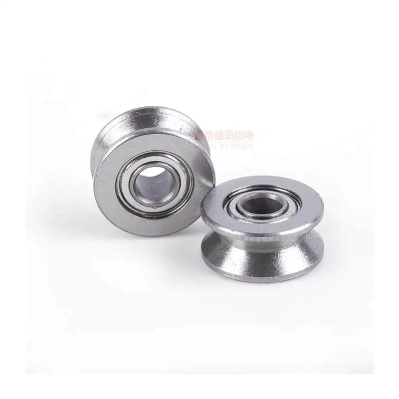 10 Pcs 20 Pcs 50 Pcs V Groove Sealed Ball Bearing Carbon Steel 624VV Guide Track Roller Bearing V624 Embroidery Machine Bearing