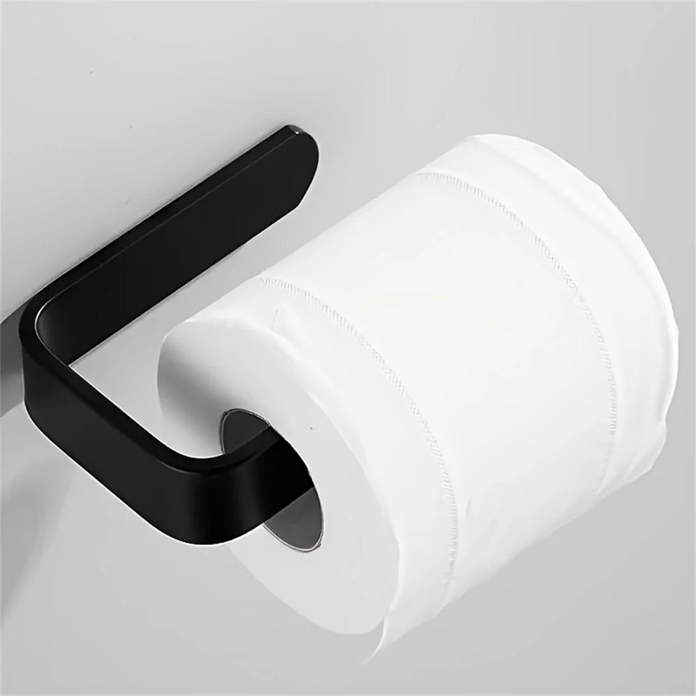 Soporte para pañuelos montado en la pared, estante de almacenamiento para baño, accesorios de baño, organizador de almacenamiento para rollo de papel y toalla, 1 unidad