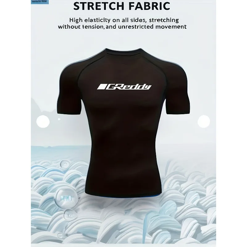 

Ultra-Light Quick-Dry Men Compression T-shirt Breathable Sweat-wicking Summer Gym Jogging Training Elastic Fitness Workouts Suit