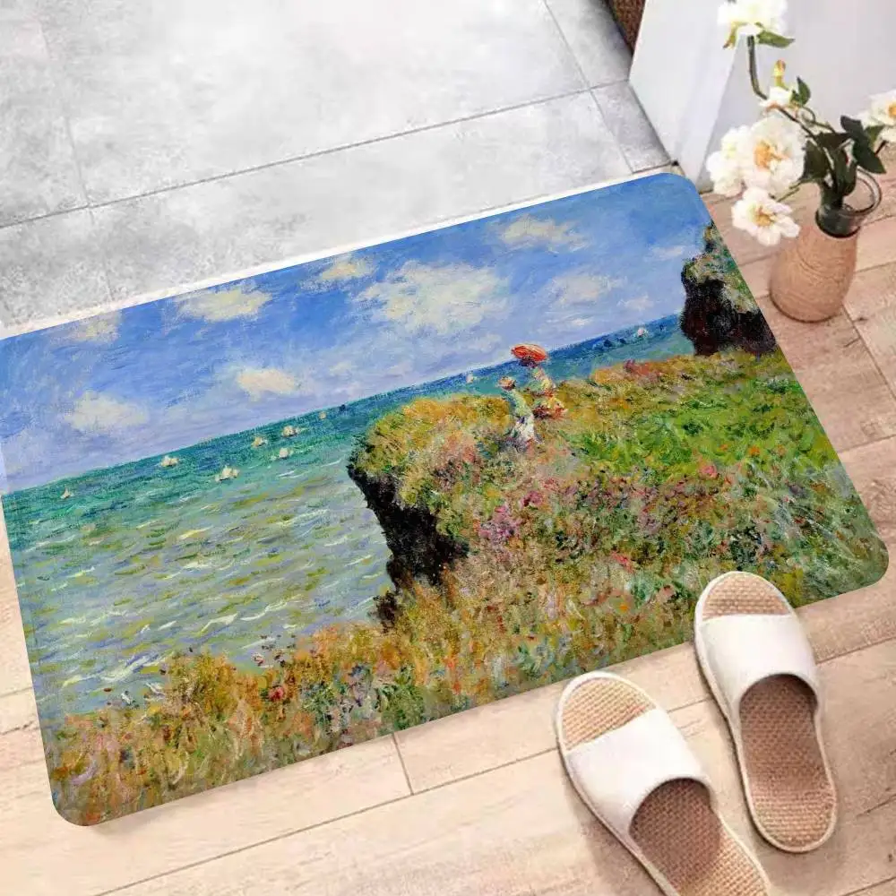 Matisse Monet Van Gogh Floor Mat Rectangle Anti-slip Home Soft Badmat Front Door Indoor Outdoor Mat Welcome Doormat