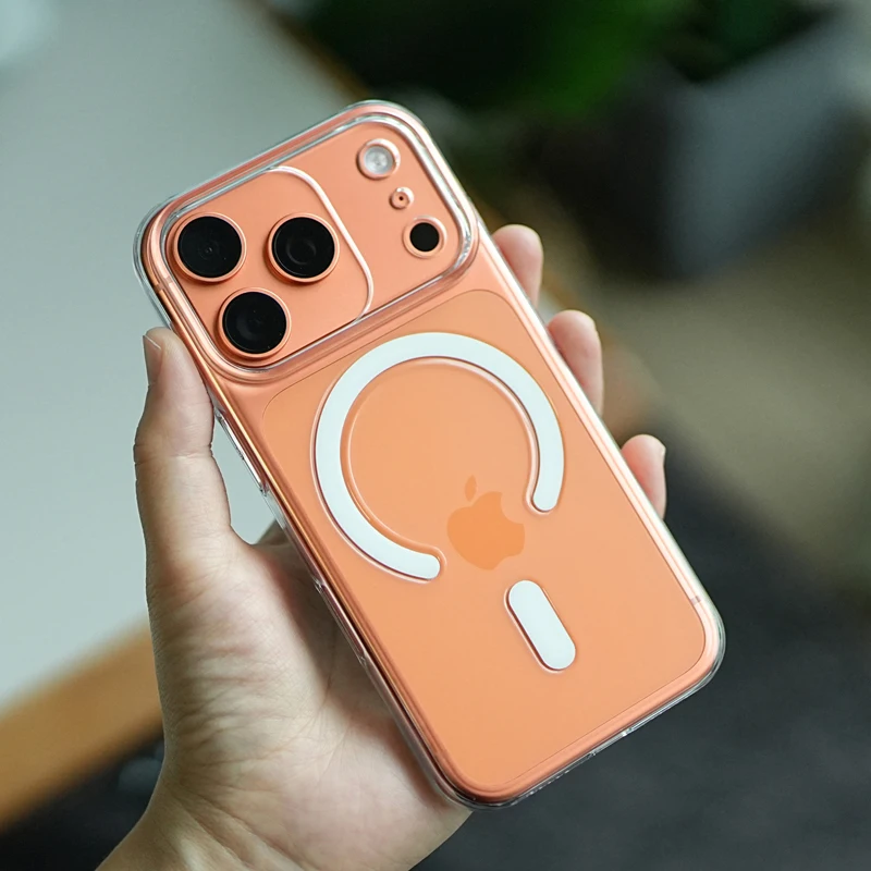 

Fully-Covered Camera Button Clear Magsafe Case For iPhone 17Pro 17 17Pro Max Ultrathin Magnetic Protective Hard PC Back Cover