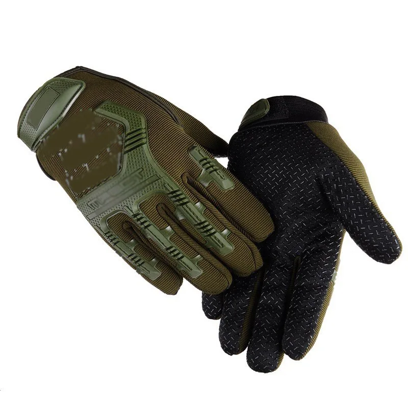 Men's Full-Finger Tactical Gloves Military Fan Anti-Slip Protective for Outdoor CS Game Cycling Motorcycle Sports