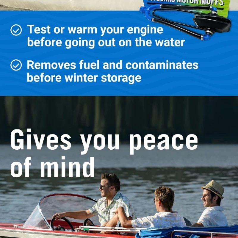 Marine Motor Flusher With Double Inlet And Rectangular Ears Easy Install